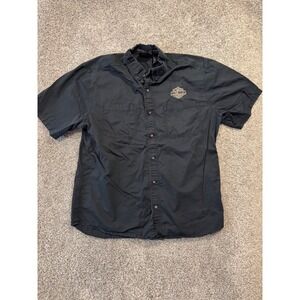 Harley Davidson Motor Cycles Shirt Men XL Black ShortSleeve Genuine Motorclothes